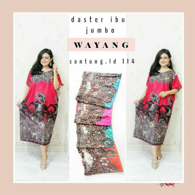 Daster jumbo wayang