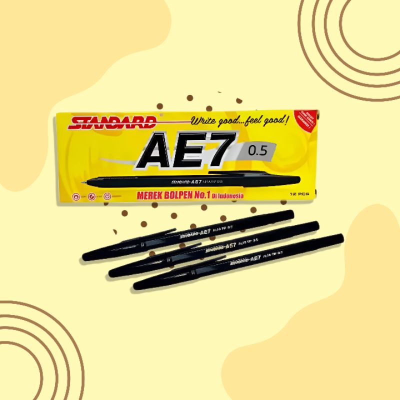 

PEN / PULPEN / BALLPEN STANDARD AE-7 / AE7 / LUSIN 12 PCS