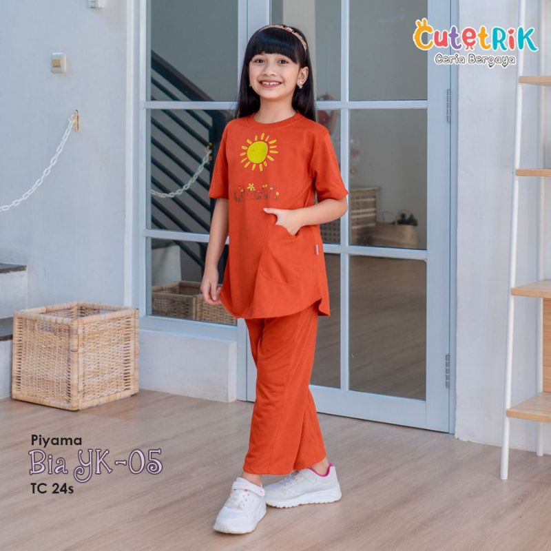 Cutetrik Piyama Anak Perempuan Setelan Kaos Anak Terbaru Pajamas