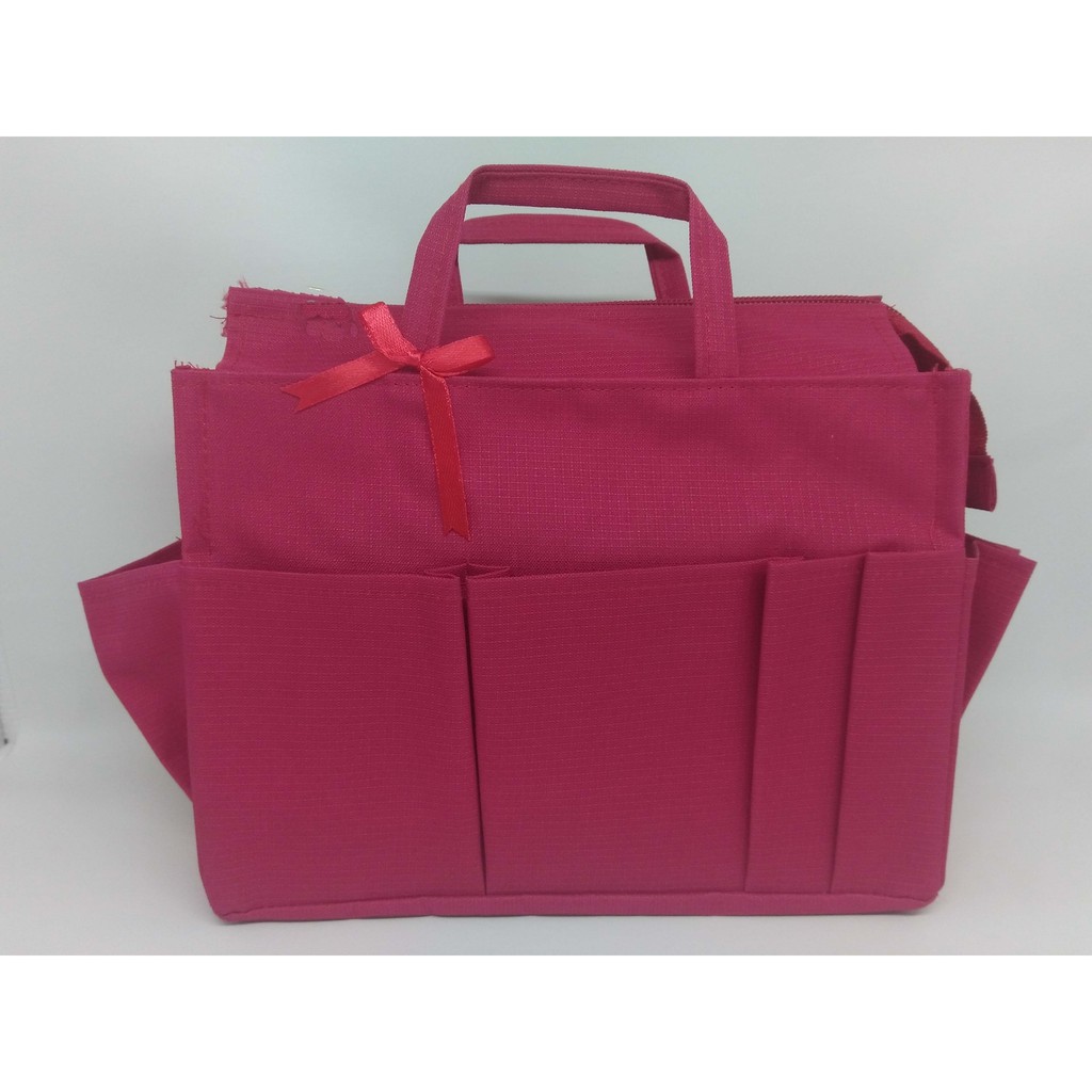 Handbag organizer medium hand tas, bag in bag Tas dalam tas medium dengan perekat BOM