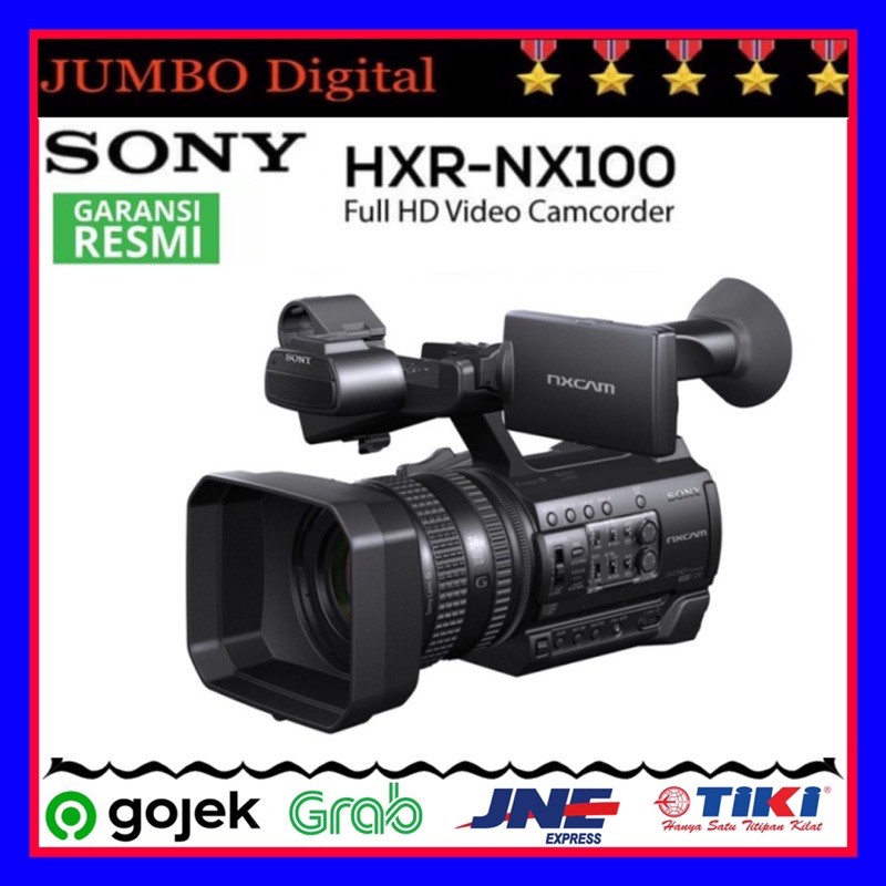 HANDYCAM SONY HXR NX100 FULL HD NXCAM PROFESSIONAL CAMCORDER GARANSI RESMI HXR-NX100