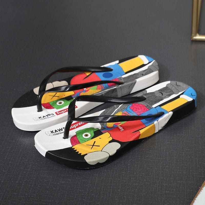 SANDAL WANITA JEPIT  MOTIF ROBOT