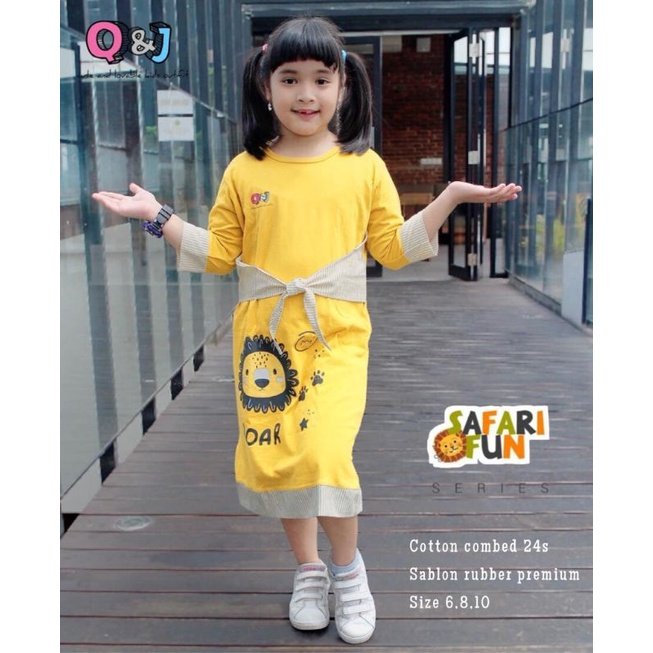 qnj q&j setelan anak laki laki perempuan safari QnJ