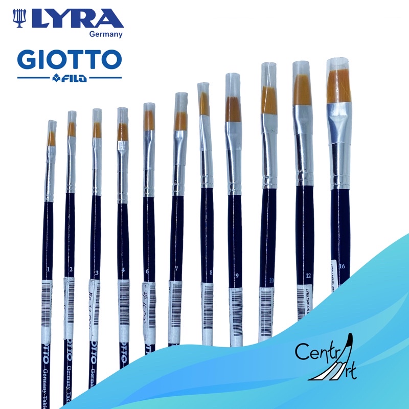 

Lyra Giotto flat paint brush kuas lukis lyra