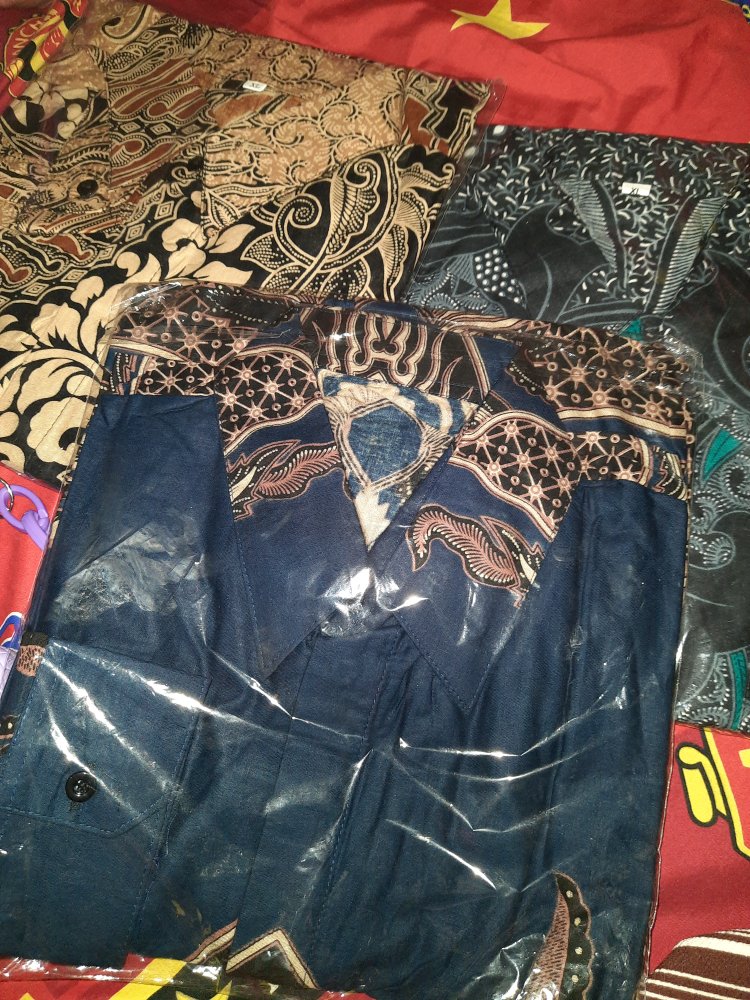 Kemeja Batik Pria Cowo Ayah Murah Cocok Kondangan Resepsi Pelandang Pekalongan