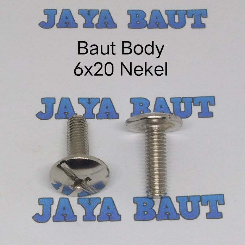 Jual Baut Body M6 X 20 Nekel | Shopee Indonesia