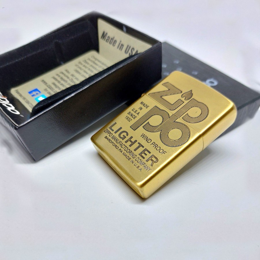 Korek Api Zippo Gold Classic Premium Zippo Lighter Grade Ori