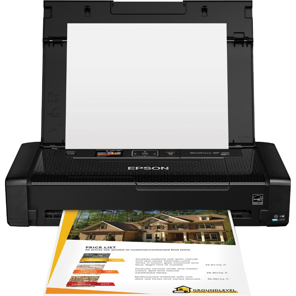 Epson WorkForce WF-100 Wi-Fi Inkjet Portable Printer