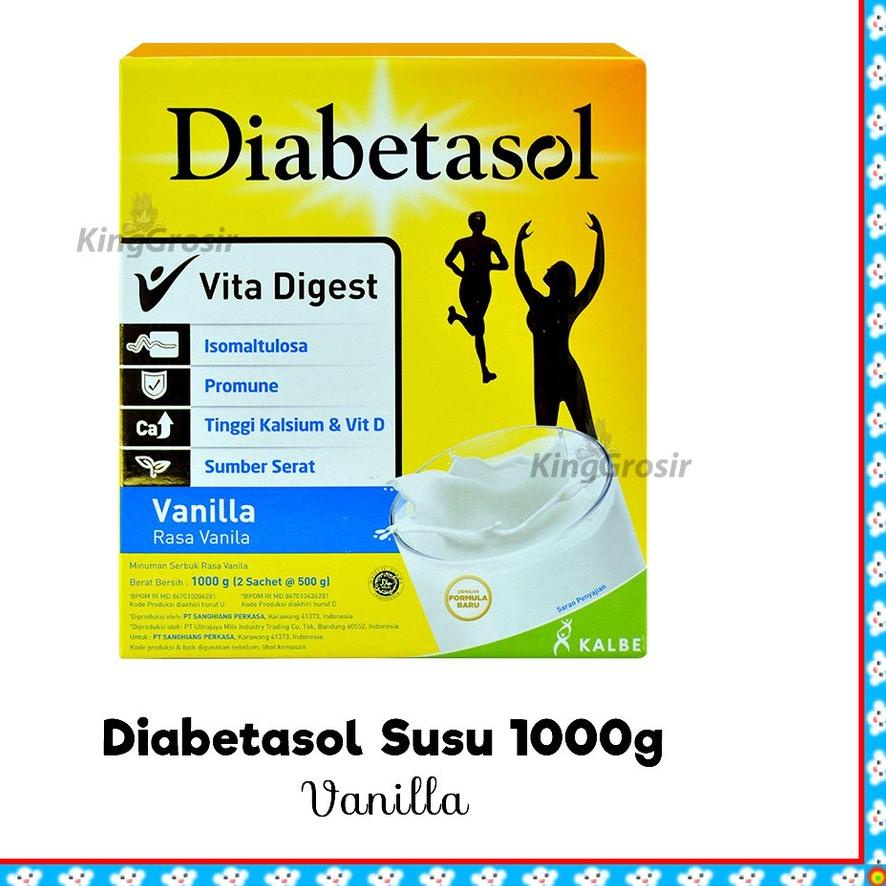 

Promo - Diabetasol Susu 1000 gr / 600 gr Susu Untuk Diabetes / Minuman Nutrisi Pengganti Makanan