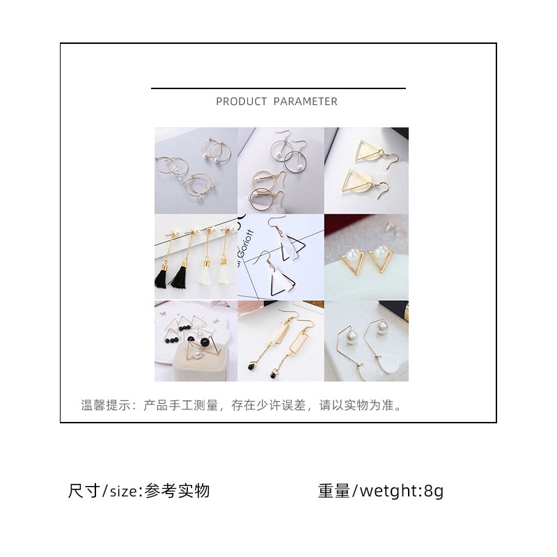 Korea berlebihan lingkaran AIR drop shell rumbai anting-anting panjang mutiara stud anting-anting wa