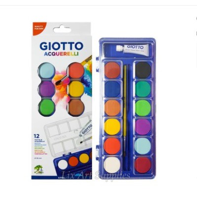 

Giotto Acquerelli 12 warna/Water color Cake/cat air giotto