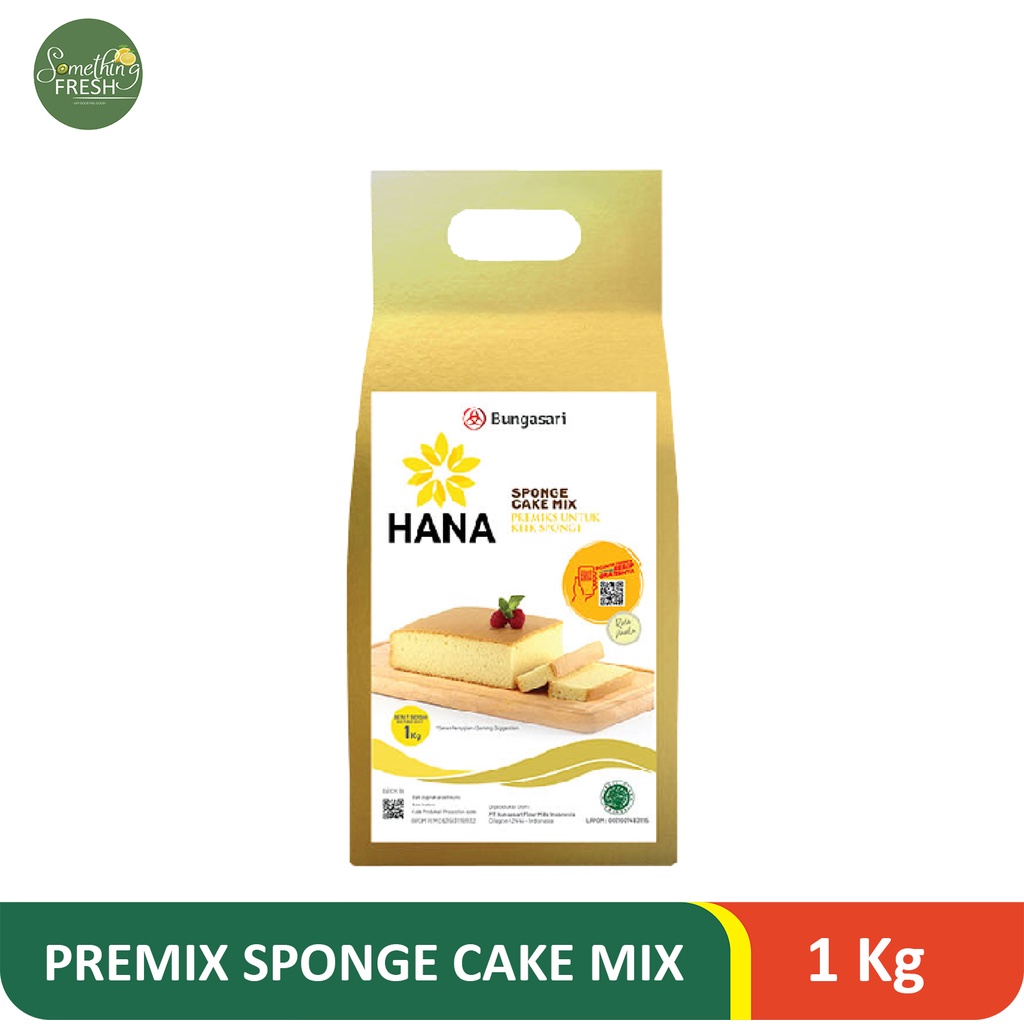 Hana Premix Sponge Cake Vanilla 1 KG - BUNGASARI - BKS