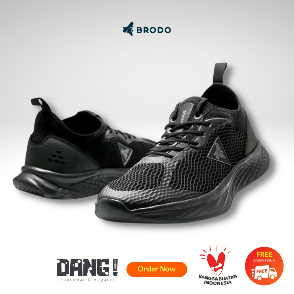 Sepatu Pria Wanita Brodo Active Pacer (Navy/Black/Red/Fullback)-1