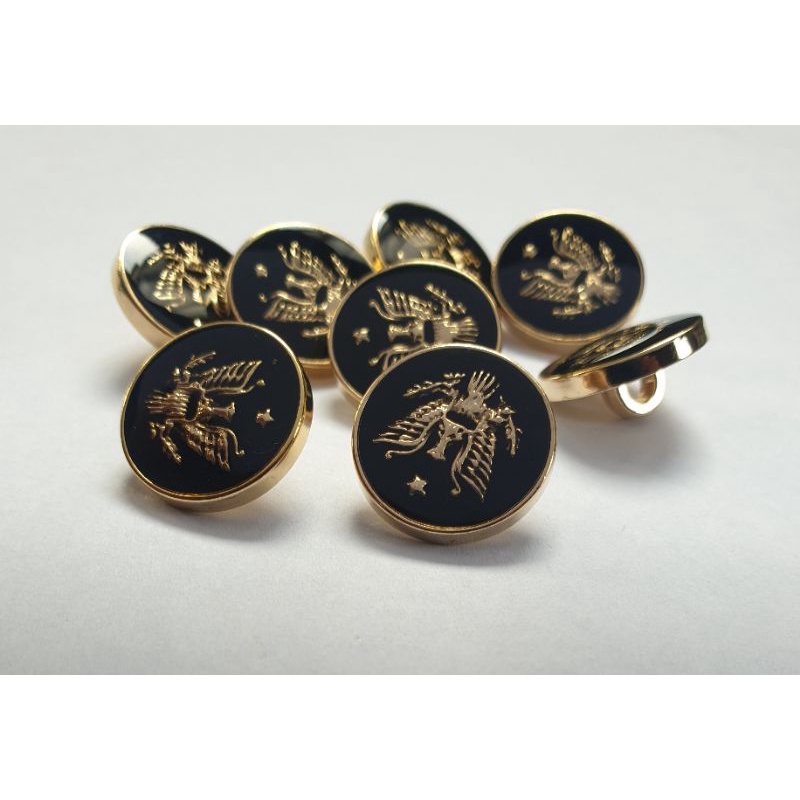 Kancing Garuda Emas Kancing Jasko Jas Koko Pria Wanita Diameter 15 mm/2.1mm Kancing dinas kantor lai