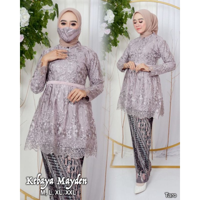 Set Kebaya Semi Tunik Mayden AD / Kebaya Wisuda Modern / Kebaya Bridesmaid / Kebaya Blouse Brukat Modern / Kebaya Modern / Kebaya Lamaran