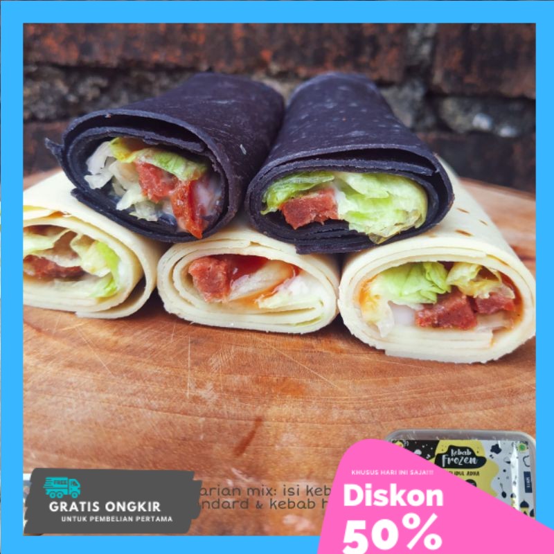 

Kebab Babah Umar Black & White (Daging) - isi 10