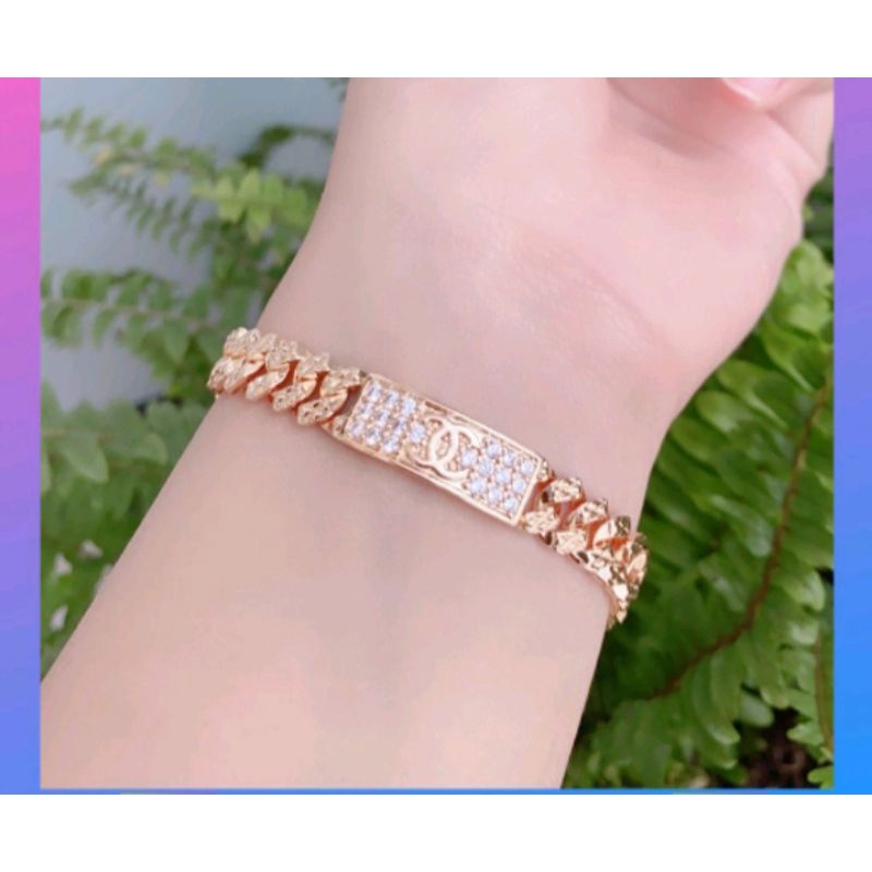 cod gelang tangan motif terbaru titanium asli anti luntur chlj