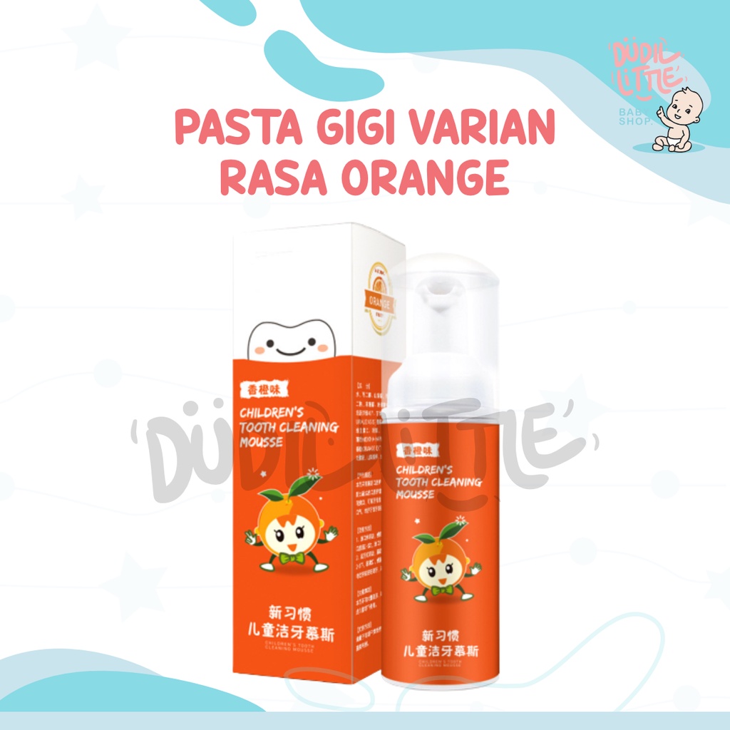 Pasta Gigi Anak Odol Busa Varian Rasa Buah Children's Tooth Cleaning Mouth Untuk Sikat Model U