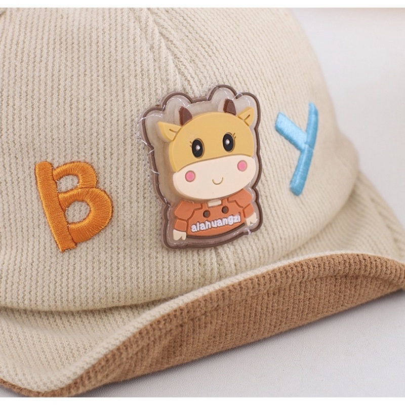 9-24 bulan Topi Baseball Anak Bayi Balita Model Cute Cow Untuk Anak Laki Anak Perempuan