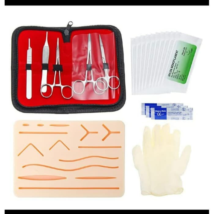 [GRAY.STORE178] Paket simulasi jahit dokter bedah Suture Practice Kit Training Pad - SIKON2