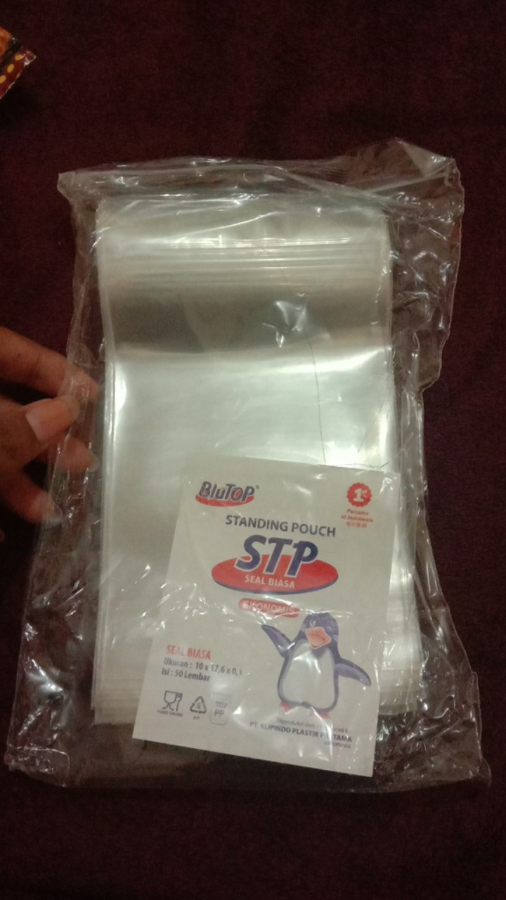 Plastik Standing Pouch Berdiri Zipper Lock 10 X 17 Kemasan Pudot Minuman Kekinian (250 Gr)