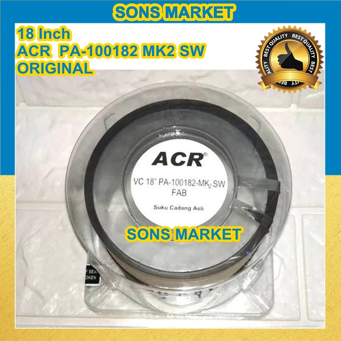 SPUL SPULL VOICE COIL SPEAKER ACR 18 inch 18in PA-100182 MK3 SW ORIGINAL