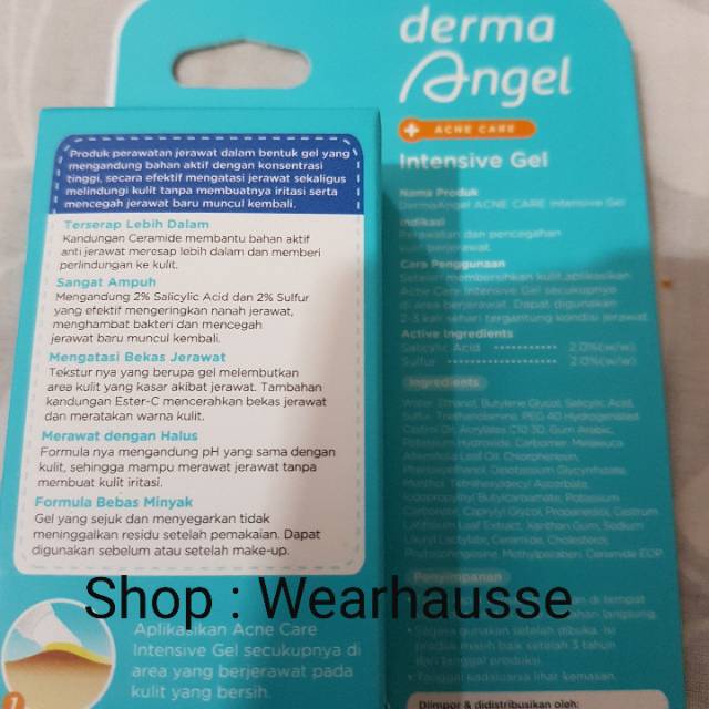 derma angel acne gel