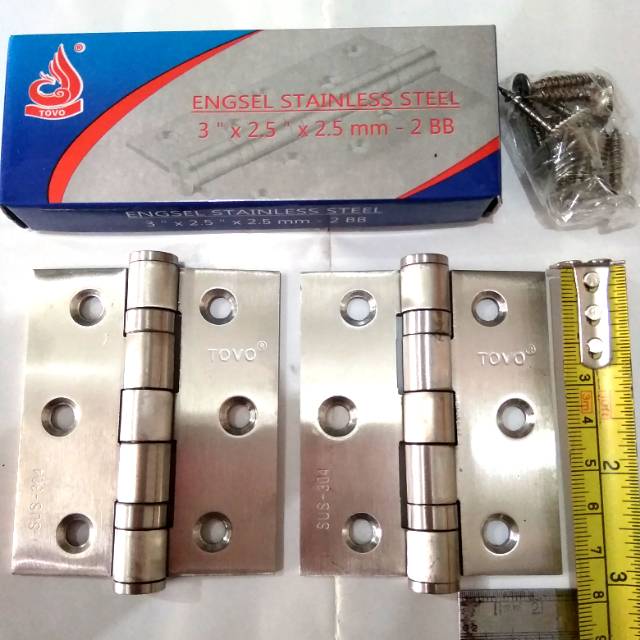 Engsel Stainless Steel 3 inch Tovo