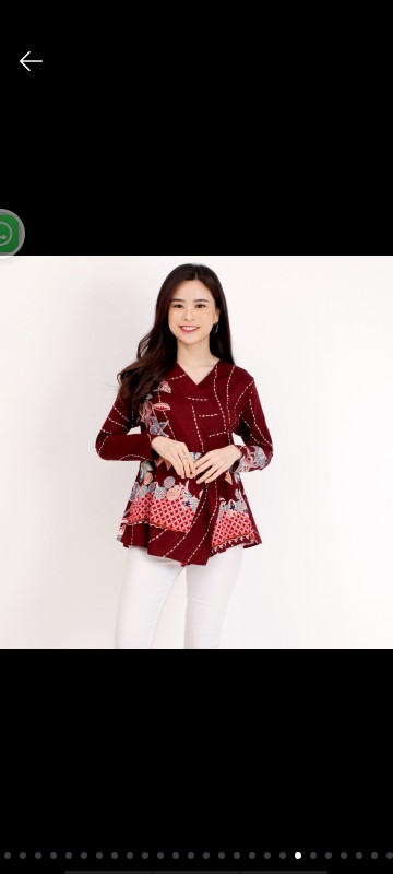 Batik Wanita - Atasan Blouse Batik Wanita Fashion 606