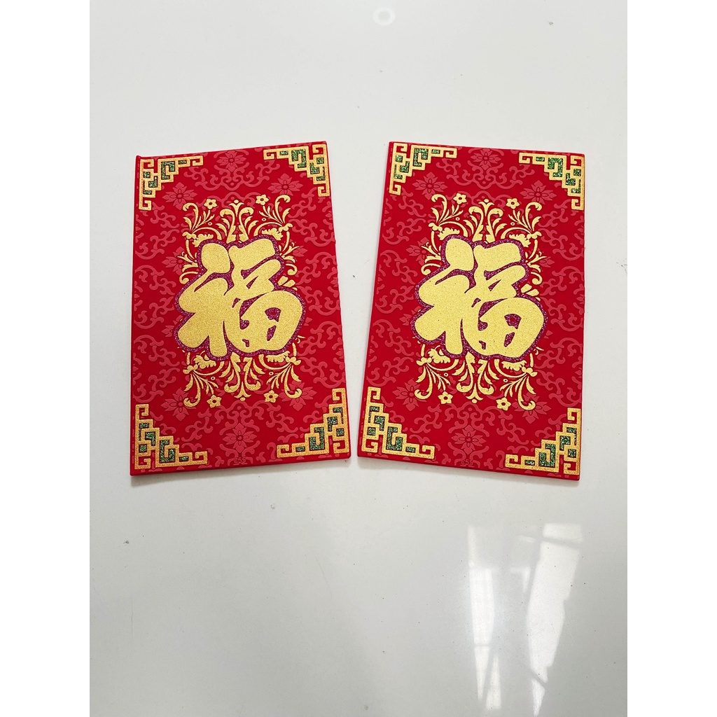 Angpao fu premium beludru imlek / tahun baru imlek sincia / amplop cny isi 2pcs