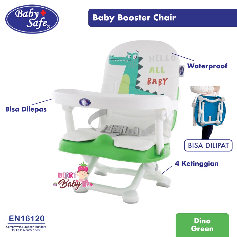 Baby Safe Pop n Eat Baby Booster Seat Kursi Makan Bayi BO02 BBS059 Berry Mart