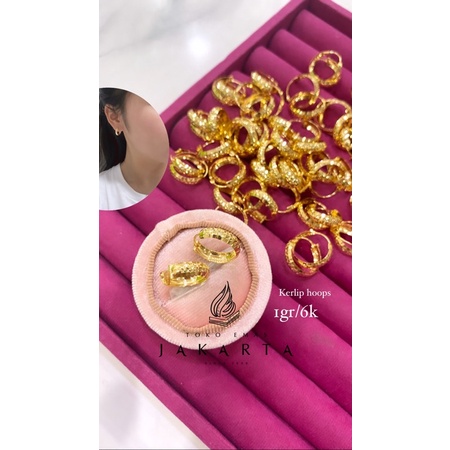 anting hoops kerlip bojong