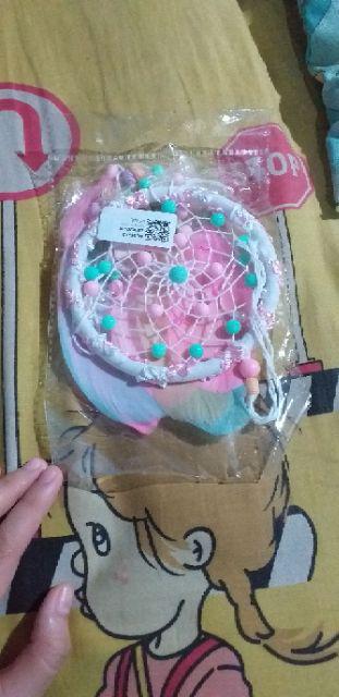  Gantungan  Dream Catcher Mini dengan Hiasan  Lonceng Angin  