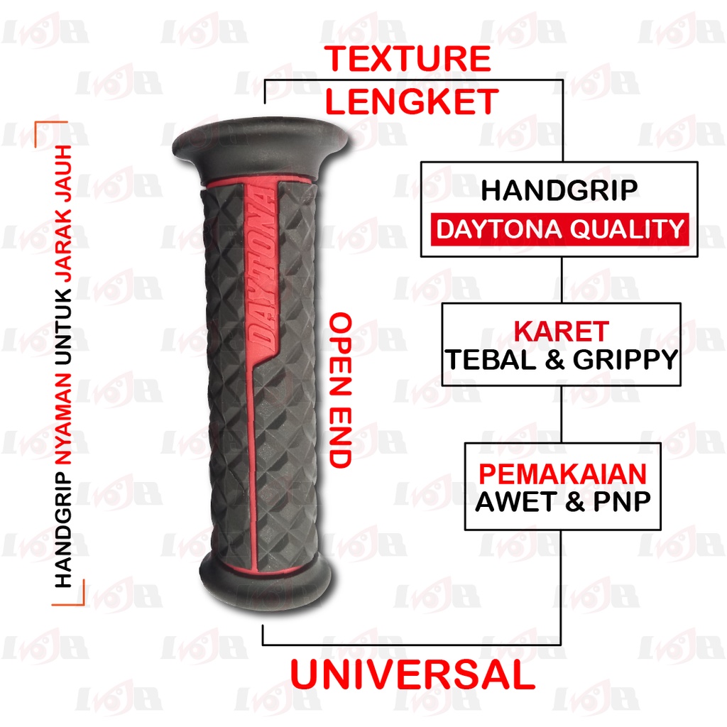 Handgrip Handfat Slash Grips Daytona Karet Handle Gas Motor Universal Variasi Racing Parts Dual Comp