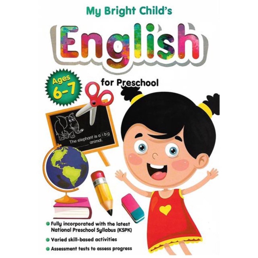 My Bright Child's ENGLISH Workbook Kindergarten &amp; P1 Buku Aktivitas 5-7 years old