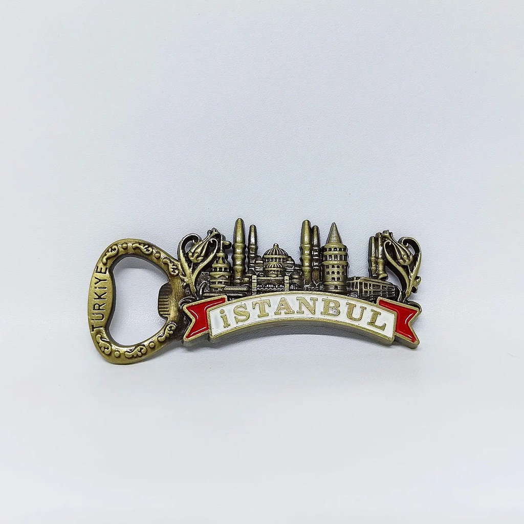 Fridge Magnet Tempelan Kulkas Souvenir Negara Turkey Turkiye Turki Istanbul Pembuka Botol Besi