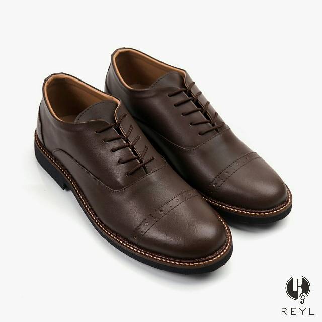 REYLMAN JAZZ Sepatu Pantofel Pria Kulit Asli Pentofel Formal Oxford Kerja Kantor Casual Pesta Kondangan Pantopel Flat Big Size