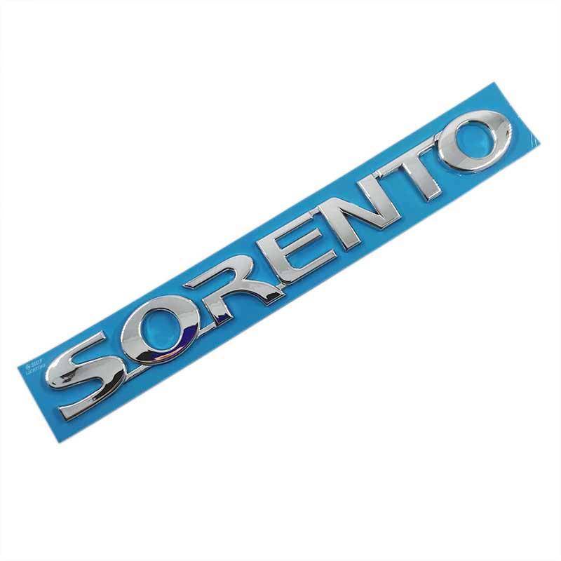 1pc Stiker Emblem / Badge Tulisan Sorento Bahan Abs Untuk Dekorasi Mobil Kia Sorento