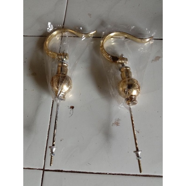 Gantungan Sangkar Burung Emas Gold Cungkok Pion Bulat Gold