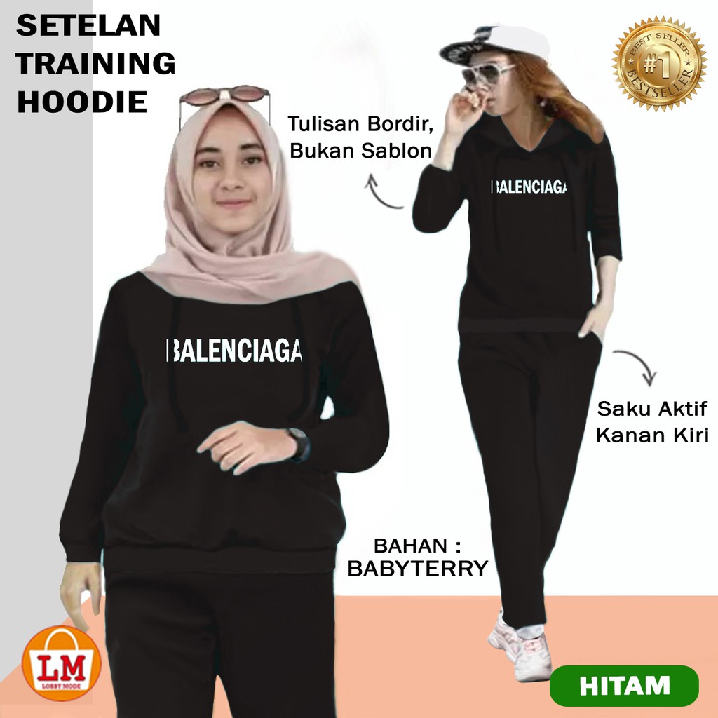 LMS 7700 - Baju Wanita Set Training Hoodie Jumbo XXXL Terbaru,Terkini,Terlaris dan Termurah