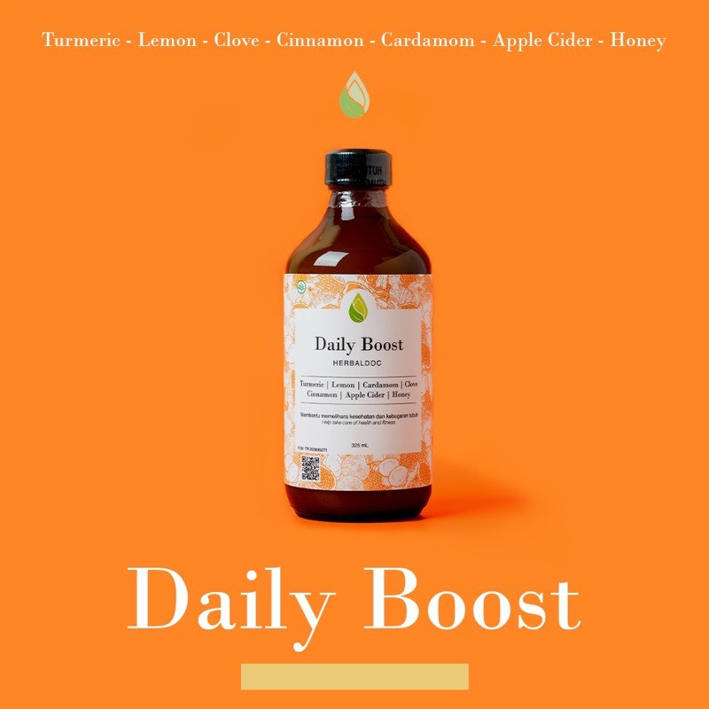 

Herbaldoc - Daily Boost (Immune Booster Jamu Herbal Kunyit Lemon Cuka Apel Madu Dll)