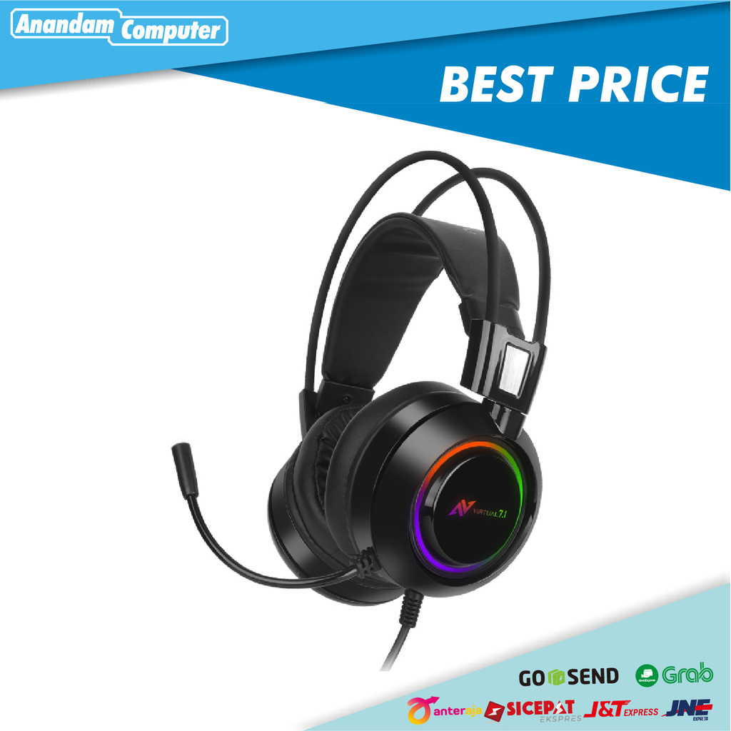 Abkoncore B780 Virtual 7.1 RGB Gaming Headset