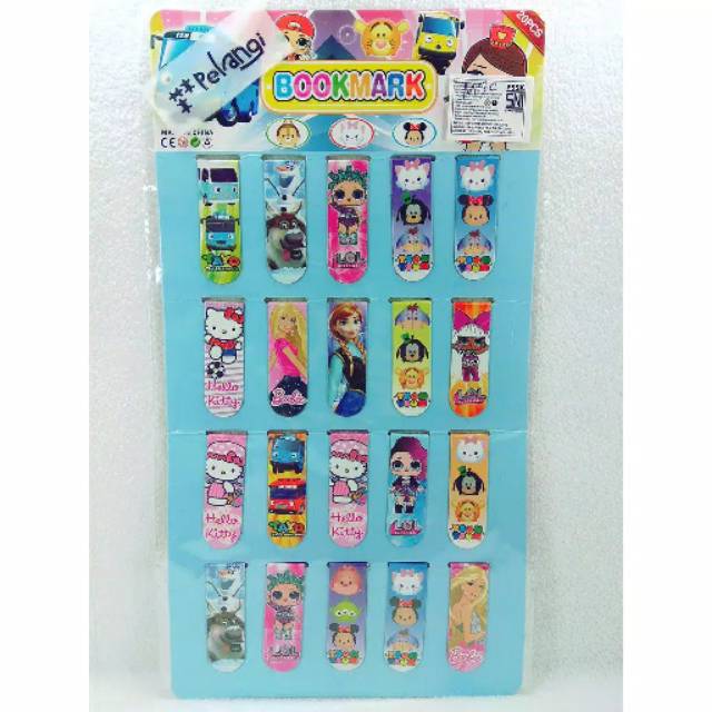 

Pembatas Buku Hologram Magnet isi 20pc