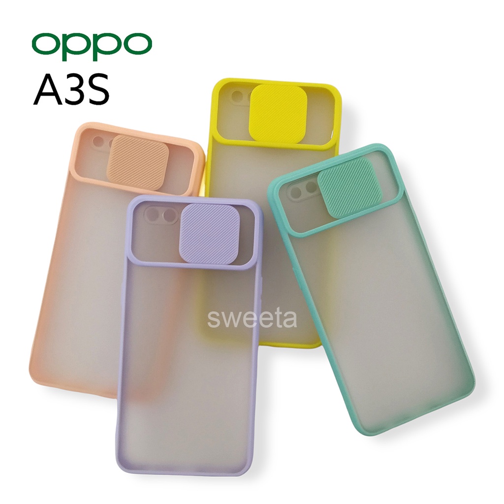 Aero Dove Slide Case Protection - Oppo A3s dan Realme C1 ( Sama Ukuran )  - sweetacase.id - Bisa Bayar ditempat / COD - Case Camera Geser - Casing Dove Camera Geser - kesing / casing / Oppo - Realme - Murah