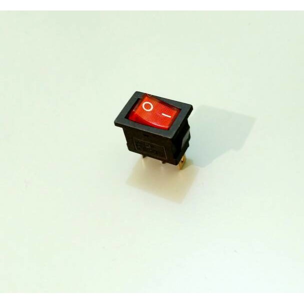 Saklar Rocker Switch Kecil On Off kaki 3 ada Lampu Swit