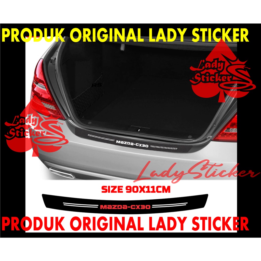 STIKER MOBIL MAZDA-CX30 STICKER CARBON 3D BUMPER BAGASI MOBIL MAZDA-CX30