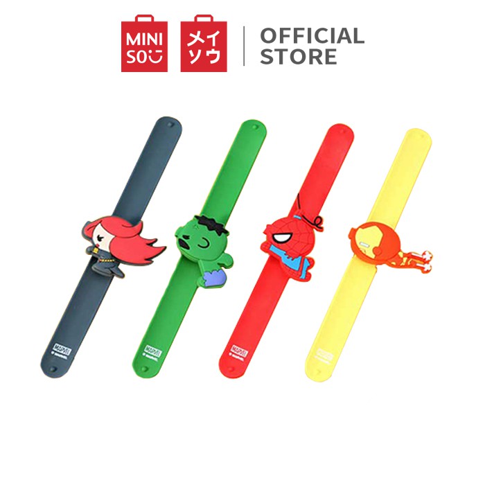 Miniso Official Marvel Slap Watch Jam tangan Anak iron man Miniso Official Marvel Slap Watch Jam tangan Anak iron man