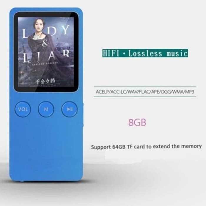 Original MP3 Player Ruizu X08 HiFi DAP 8GB FM Radio Voice Recorder