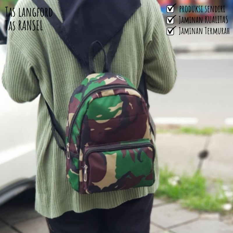 Tas Mini Ransel Sekolah Remaja Dewasa Motif Kuliah Kerja Traveling Multifungsi Stylish Backpack Punggung Bahu Kekinian Terbaru Murah Bagus Waterproof Fashion Korea Import Lokal Original Perempuan Wanita Cewek