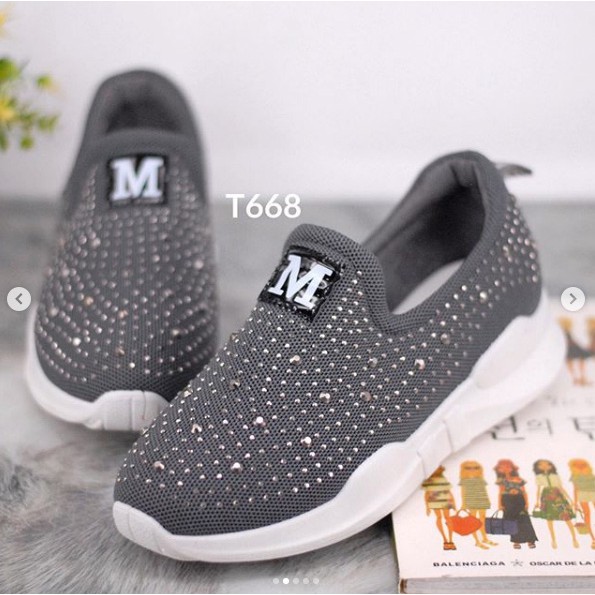 Sneakers  wanita T668 import realpict